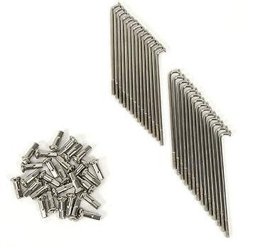 SM Pro HD Stainless KLX110 Front Wheel Spoke Set 14"